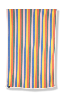 ZigZag Zürich - "Lines 2" Cotton Beach Towel / Mini Blanket by Michele Rondelli