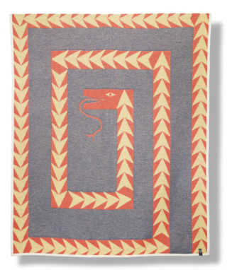 ZigZag Zürich - "Ouroboruous" Cotton Blanket & Throw by George Greaves
