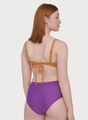 Organic Basics - Re-Swim Super High-Rise Bikini Briefs Violet