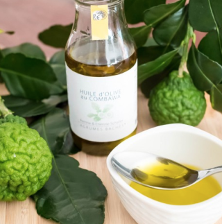 Agrumes Schaller Bachés - Huile d'Olive au Combawa / Organic Kaffir Lime Olive Oil