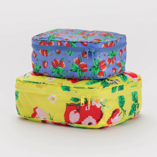Baggu Packing Cube Set - Needlepoint Fruit