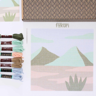 Fukuri - Embroidery Kit Canvas - Désert