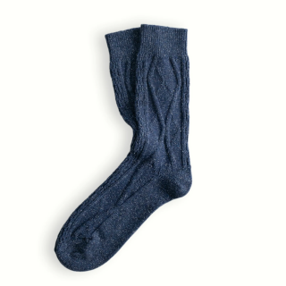 Thunders Love - WOOL COLLECTION Braid Blue Socks 