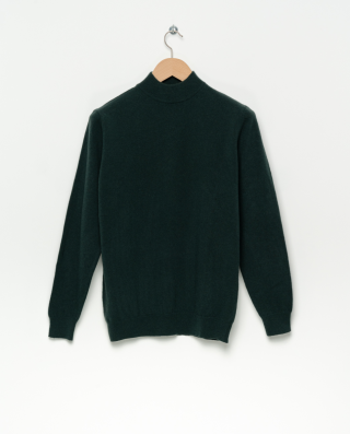 La Paz - Fino Green Mock Neck Jumper