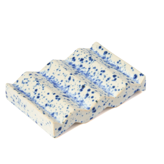 Oba - ROCKY M. Soap Dish - Blue Splatterware 