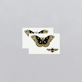 Tattly Temporary Tattoos - Winged Duo Gold