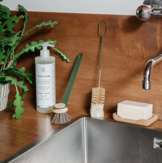 Andrée Jardin SUPER Interchangeable Dishwashing Brush Handle - Olive