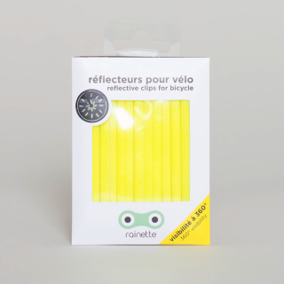Rainette 12 Bicycle Spoke Reflectors Fluo Yellow