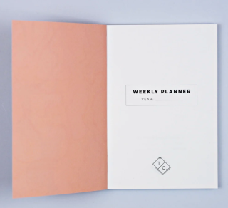 The Completist Overlay Flowers No.1 Undated Weekly Planner A5
