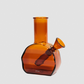 Yew Yew - Wavy Mini Bong - Amber