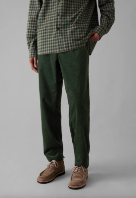 TOAST Soft Cord Drawstring Trousers - Mineral Green