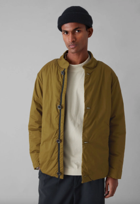 TOAST Padded Stand Collar Jacket - Woodland Green