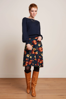 King Louie Serena Skirt Melody - Evening Blue