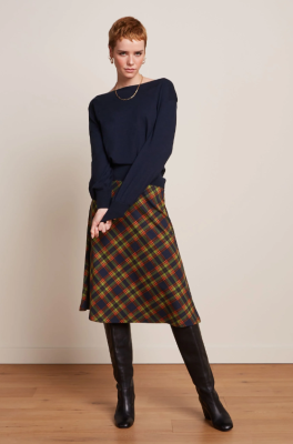 King Louie Juno Skirt Bennet - Evening Blue