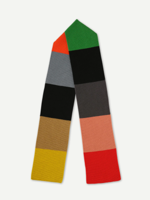 Jo Gordon - Colourblock Garter Stitch Scarf Multicolour 