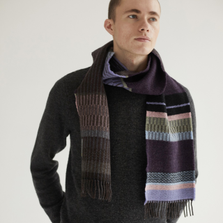 Wallace#Sewell Strathay Scarf - Elderberry