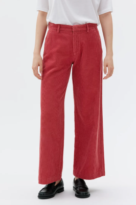 MASKA Aya Wide Leg Corduroy Trousers - Begonia Pink