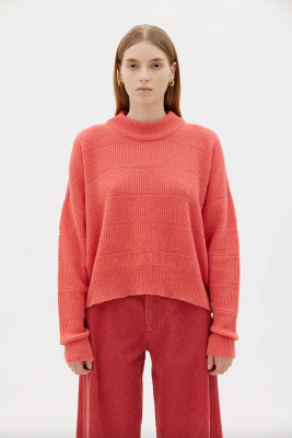 MASKA Lucille Alpaca Wool Blend Sweater - Geranium Pink