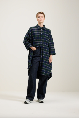 Bellerose GLADYS Oversized Shirt Dress - Check F