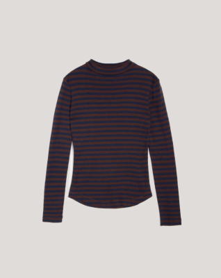 YMC Women's - High Rain Stripe Top Brown