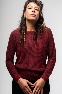 Kitchener Items - Ilvi Optik Jumper Burnt Orange & Green