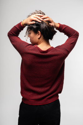 Kitchener Items - Ilvi Optik Jumper Burnt Orange & Green