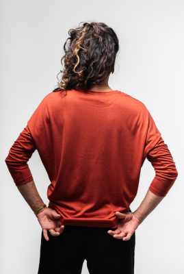 Kitchener Items - Jane Bat 3/4 Sleeve Top - Picante