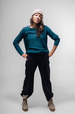 Kitchener Items - Ilvi Optik Jumper Blue & Petrol