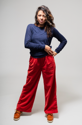 Kitchener Items - Bianca Roundneck Jumper Dark Navy & Bronze