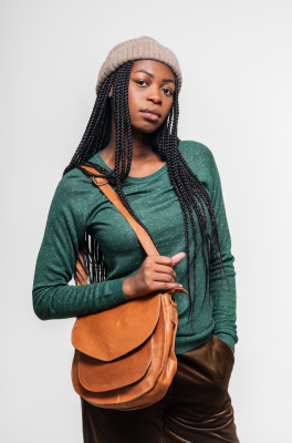 Kitchener Items - Bianca Roundneck Jumper Green & Beige