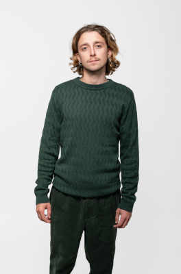 Kitchener items - Gus Jumper Dark Green & Petrol