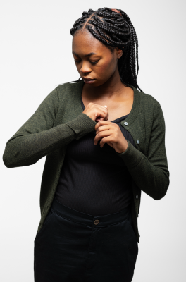 Kitchener Items - Belle Cardigan Olive Melange