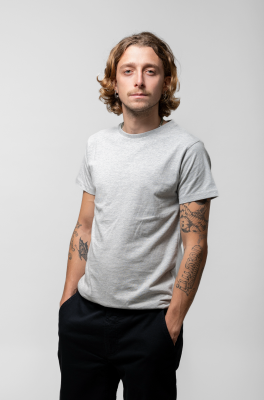 Kitchener Items - Marlon SS Uni T-shirt Heather Grey