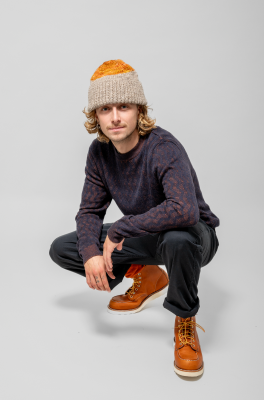 Kitchener items - Gus Jumper Dark Blue & Zimt
