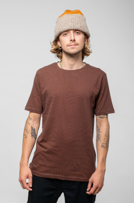 Kitchener Items - Cyriel Microstripe T-Shirt Gingerbread