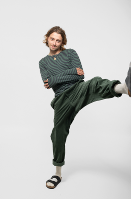 Kitchener Items - Bill Longsleeve Striped Top Jungle Green