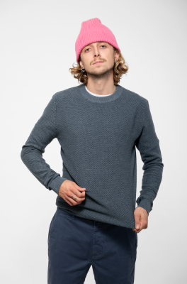 Kitchener items - ABC Tapio Crossstich Jumper Greyblue