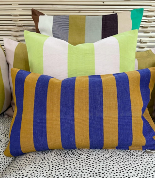 A World of Craft - FIFI Cushion Cover 50x50 Lime/Beige
