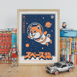 Yeaaah! Studio Poster - Space Shiba