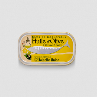 La Belle-Iloise Filets de maquereaux à l'huile d'olive, citron et 5 baies