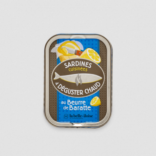 La Belle-Iloise Sardines Cuisinées à Déguster Chaud au Beurre de Baratte