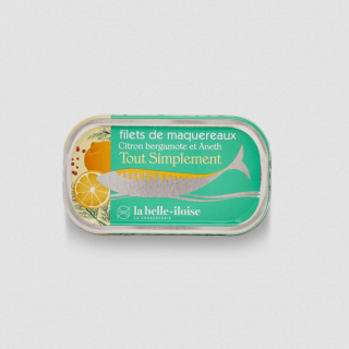 La Belle-Iloise Filets de Maquereaux Citron Bergamote et Aneth