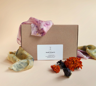 Kaliko Bundle Dyeing Kit - Silk & Flowers Diy