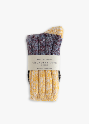 Thunders Love - HELEN COLLECTION Yellow Love Socks 