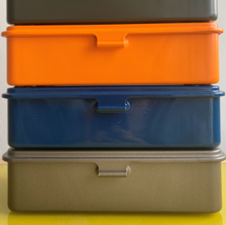 Toyo - Steel Stackable Storage Box T-190: Orange