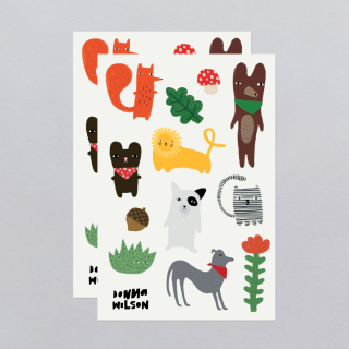 Tattly Temporary Tattoos - Creature Crew Sheet 