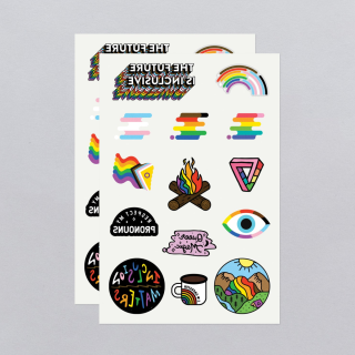 Tattly Temporary Tattoos - Inclusive Pride Tattoo Sheet