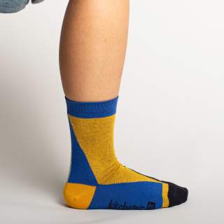 Kitchener Items Socks - Block Zigzag Genziana 