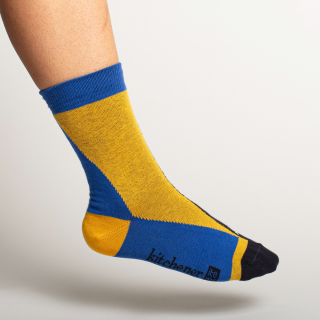 Kitchener Items Socks - Block Zigzag Genziana 
