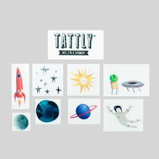 Tattly Temporary Tattoos - Space Explorer Set 